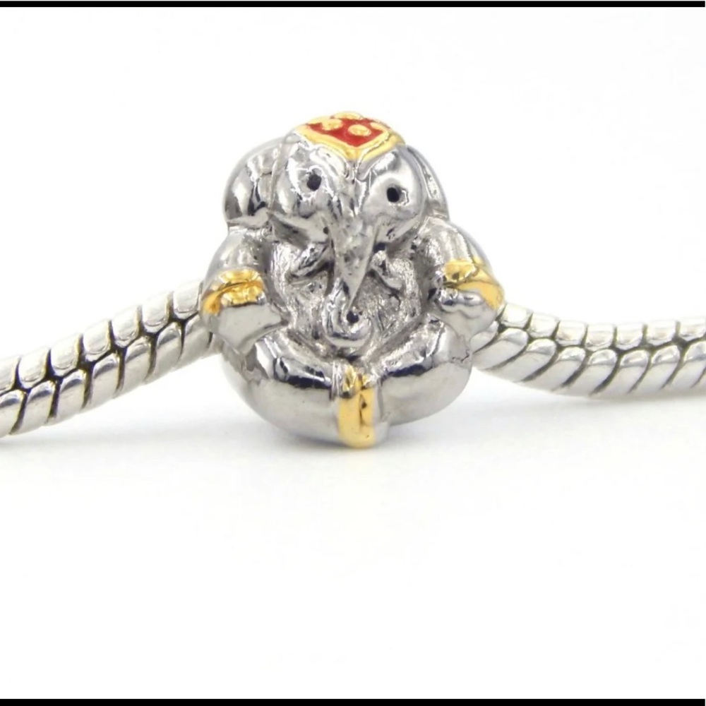 Ganesha Elephant Buddha Charm Bead
